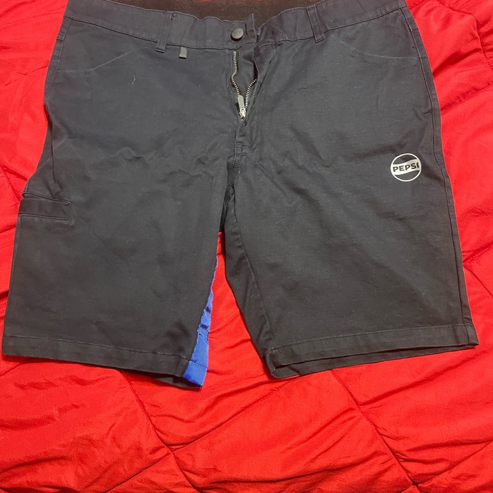 🎁Pepsi Black Slim Cargo Shorts